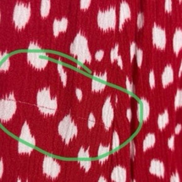 Since Then Holiday Guka Polka Dot Puff Sleeve Dress Size L - Picture 15 of 15